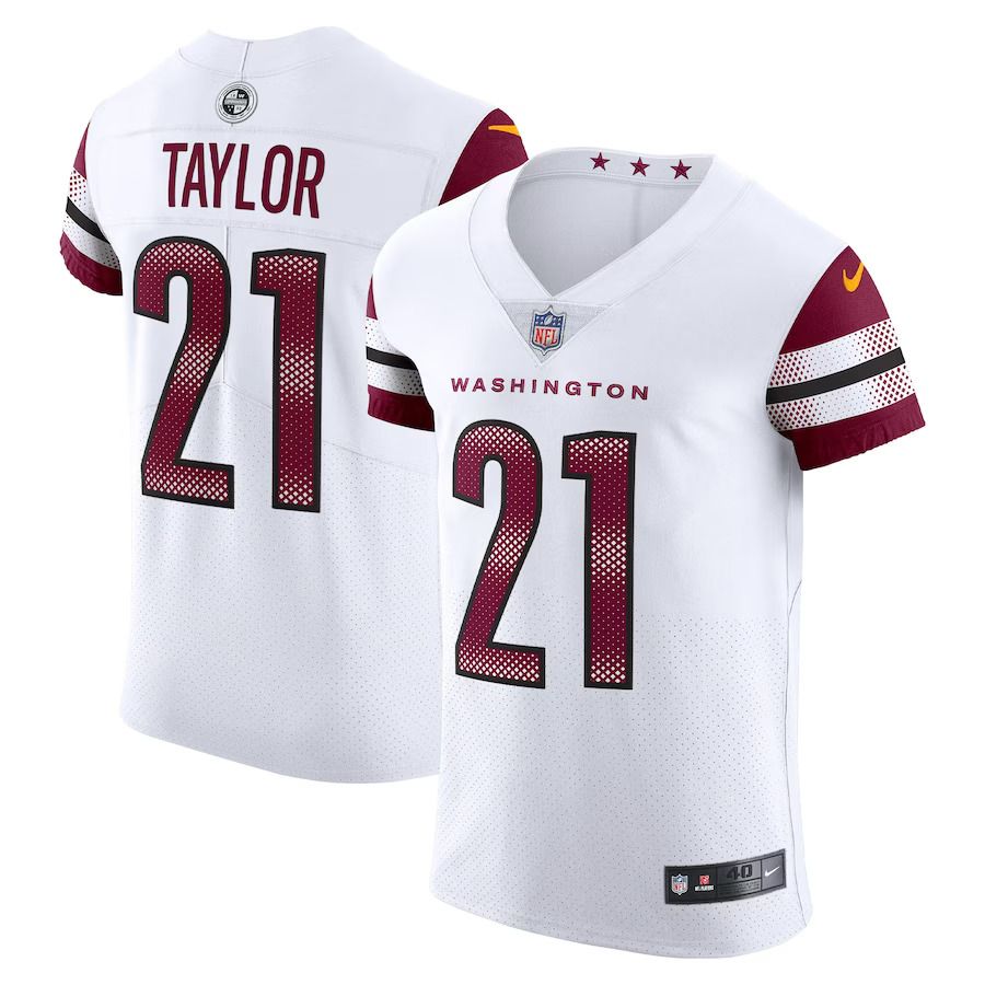 Men Washington Commanders #21 Sean Taylor Nike White Vapor Elite Retired Player NFL Jersey